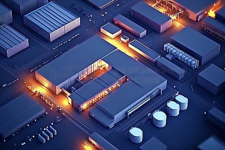 数字孪生与霓虹光影 提升工业建筑设计效率的3D渲染技术指南